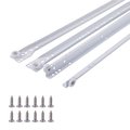 South Main Hardware 16 in. White Coated Steel Euro Bottom Mount Drawer Slides SLIDE-R-16